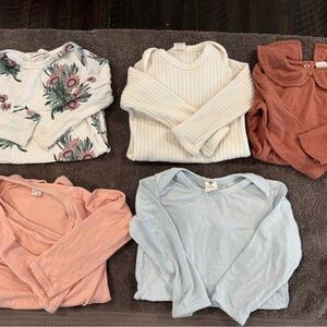 Kate Quinn lot of 5 Long sleeve bodysuit bundle- bamboo, cotton and modal